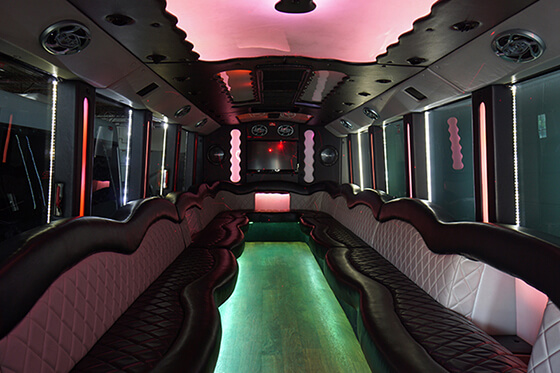 limousine bus interior