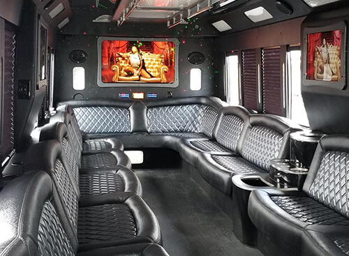 43 passenger party bus